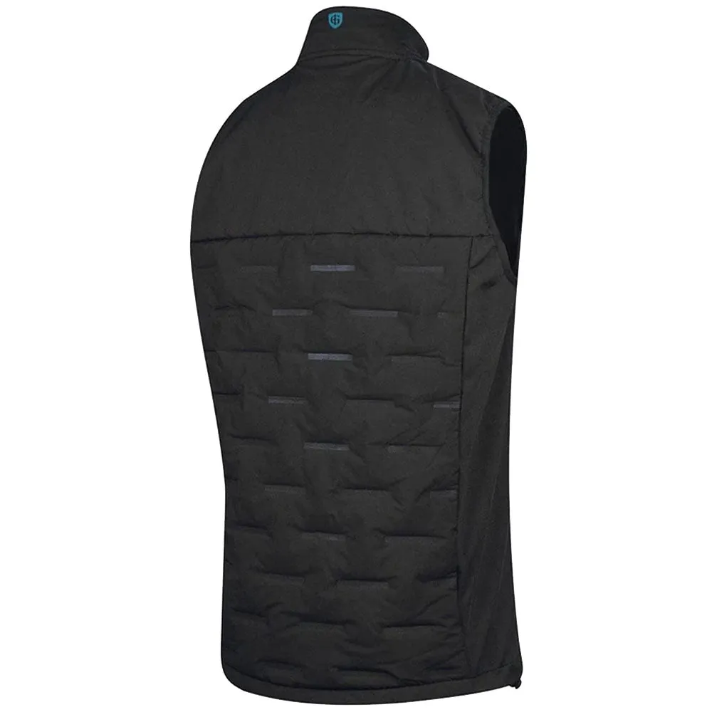Hypoallergenic Textile Island Green Heat Welded Padded Thermal Gilet - Black/Turquoise