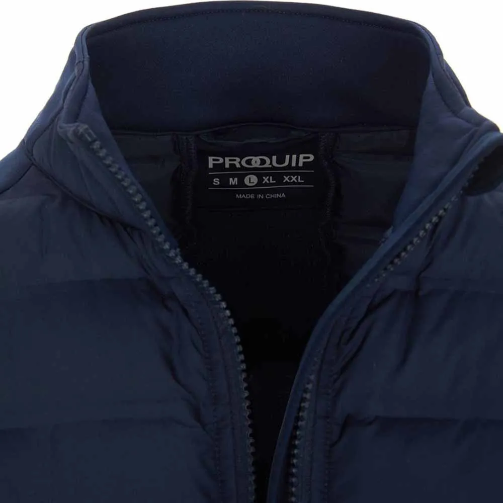 ProQuip Helm Quilt Jacket - Navy stand neck High Collar Design