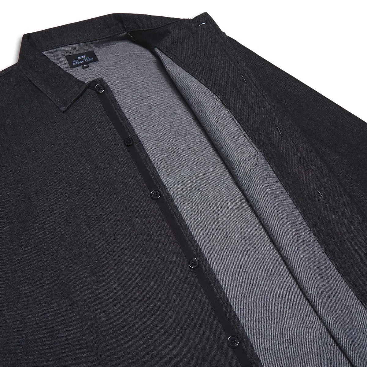 CCS Box Denim Shirt - Black Networking Session Matte Finish
