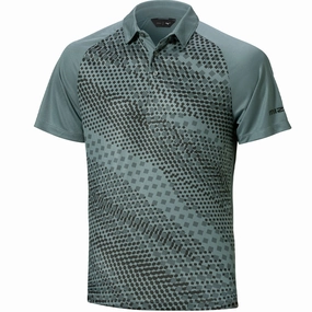 Flexible Collar Mizuno Locked Polo Shirt - Stormy Weather