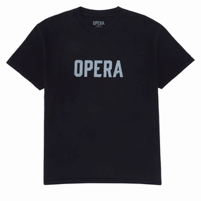 Opera Font T-Shirt - Black Effortless Fit