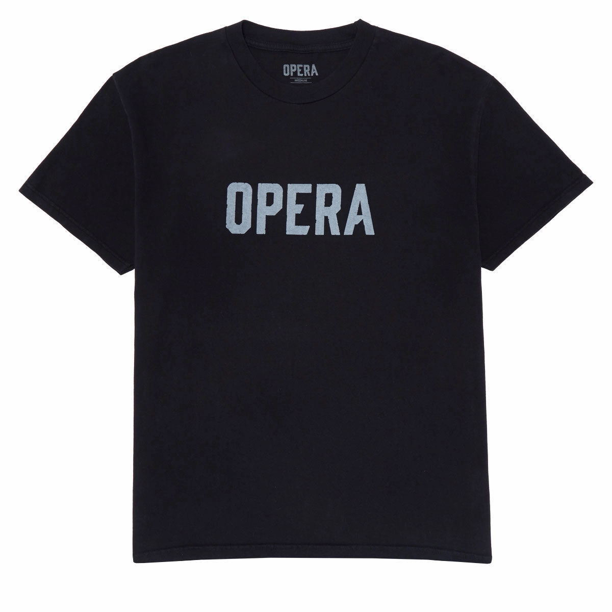 Fun and Playful AntiStatic Properties Opera Font T-Shirt - Black