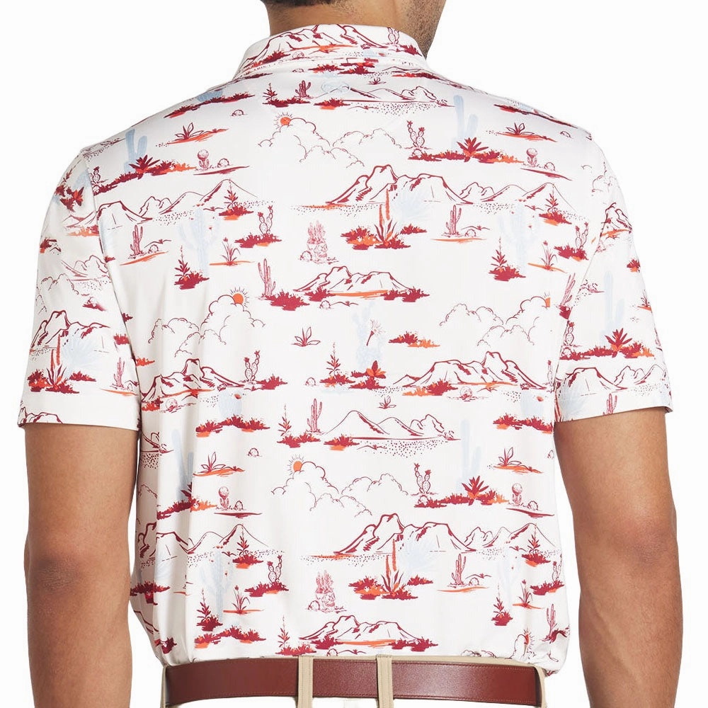 Fashion Layering Puma MATTR Bushland Polo Shirt - Warm White/Silver Sky