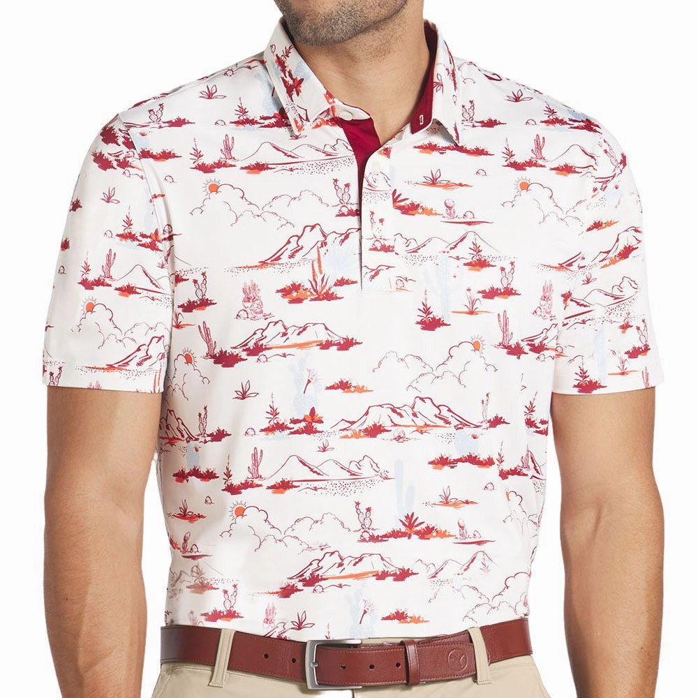 Chic and Soft Sustainable Fibers Puma MATTR Bushland Polo Shirt - Warm White/Silver Sky