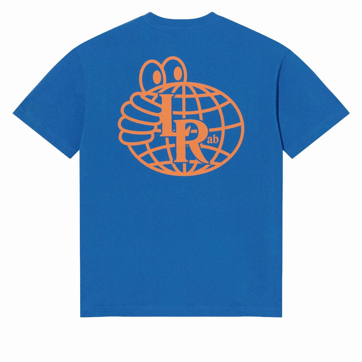 Minimal Comfort Wear Last Resort AB Atlas Monogram T-Shirt - Royal Blue/Sunset Orange