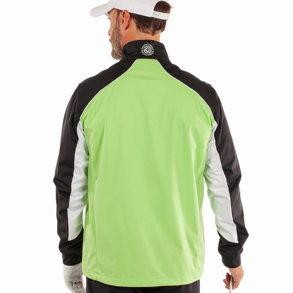All Season Wear Galvin Green Laurent Windproof Pullover Jacket - Fresh Green/Black