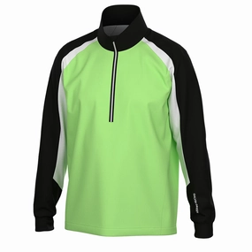 Galvin Green Laurent Windproof Pullover Jacket - Fresh Green/Black Formal Casual