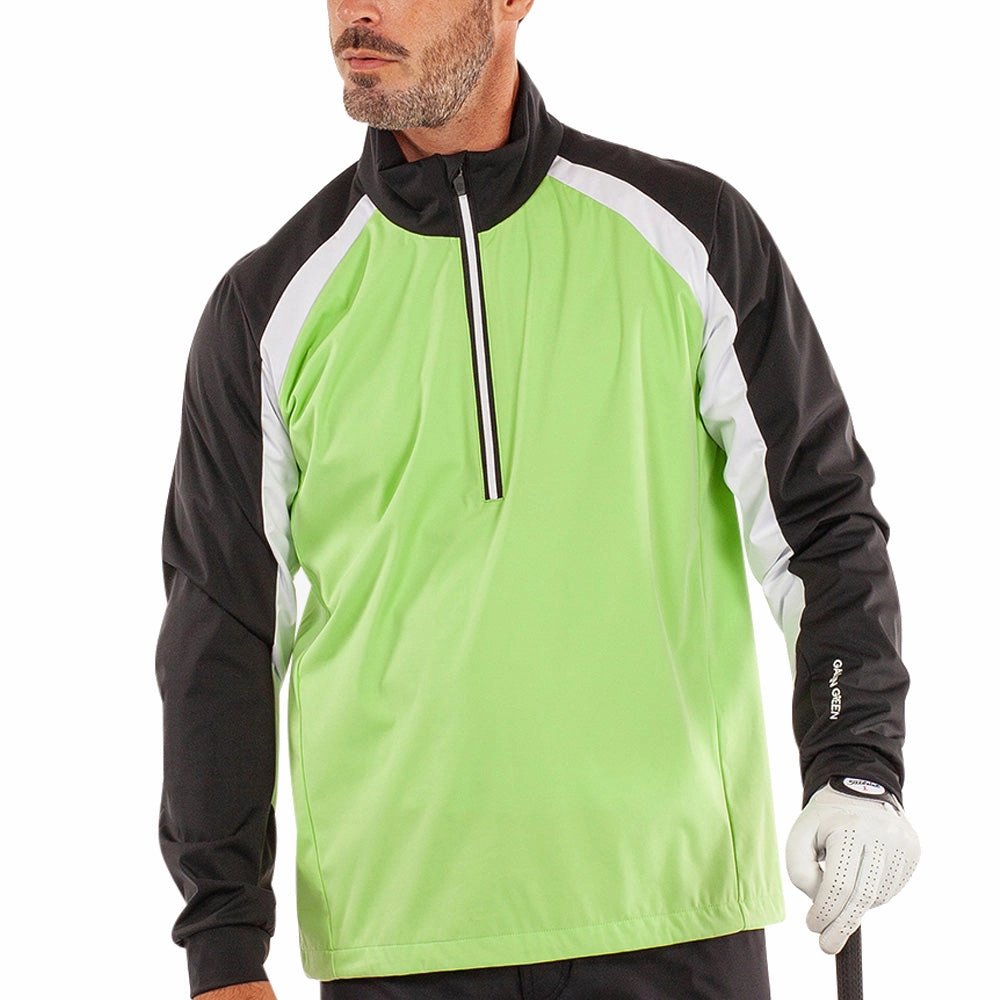 Galvin Green Laurent Windproof Pullover Jacket - Fresh Green/Black Sporty Fashion Core Fit