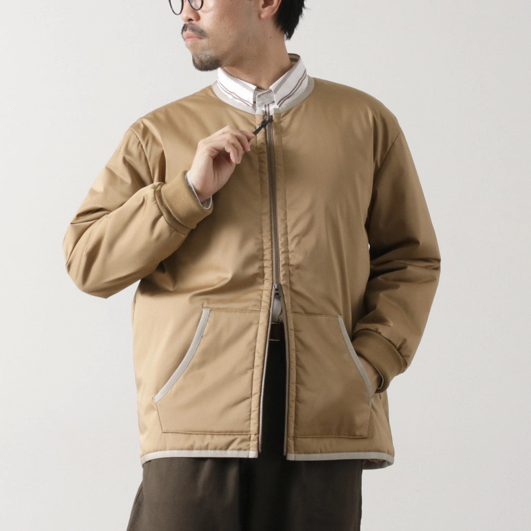 Eco Friendly Fabric Zipper Guard Weatherproofing RE MADE IN TOKYO JAPAN / Thin Down Winter Blouson