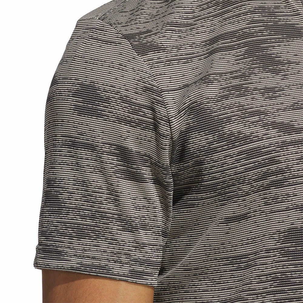 adidas Ultimate365 Sport Collar Polo Shirt - Black Wicking Interlock Knit