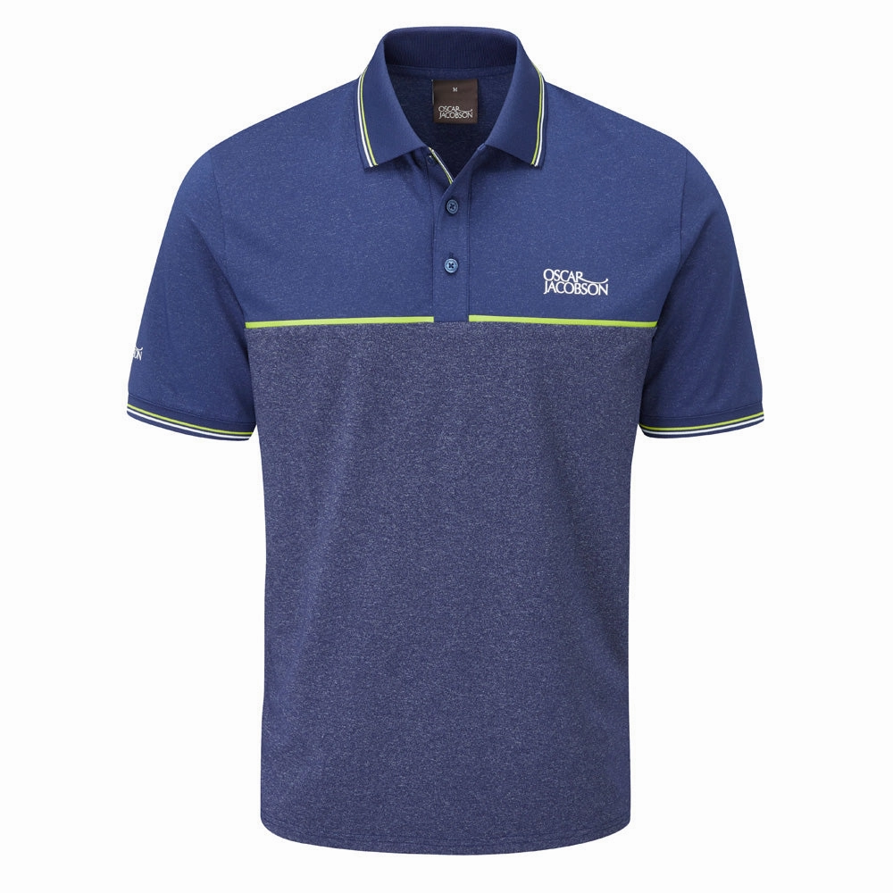 Work efficiency Oscar Jacobson Belford Polo Shirt - Navy Marl