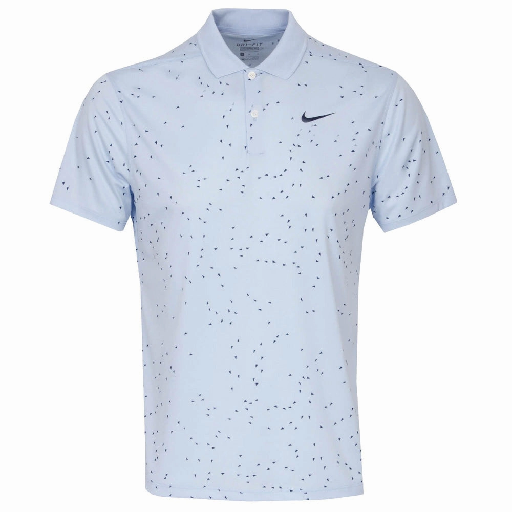 Nike Dry Victory Micro Print Polo Shirt - Hydrogen Blue/Obsidian Stylish