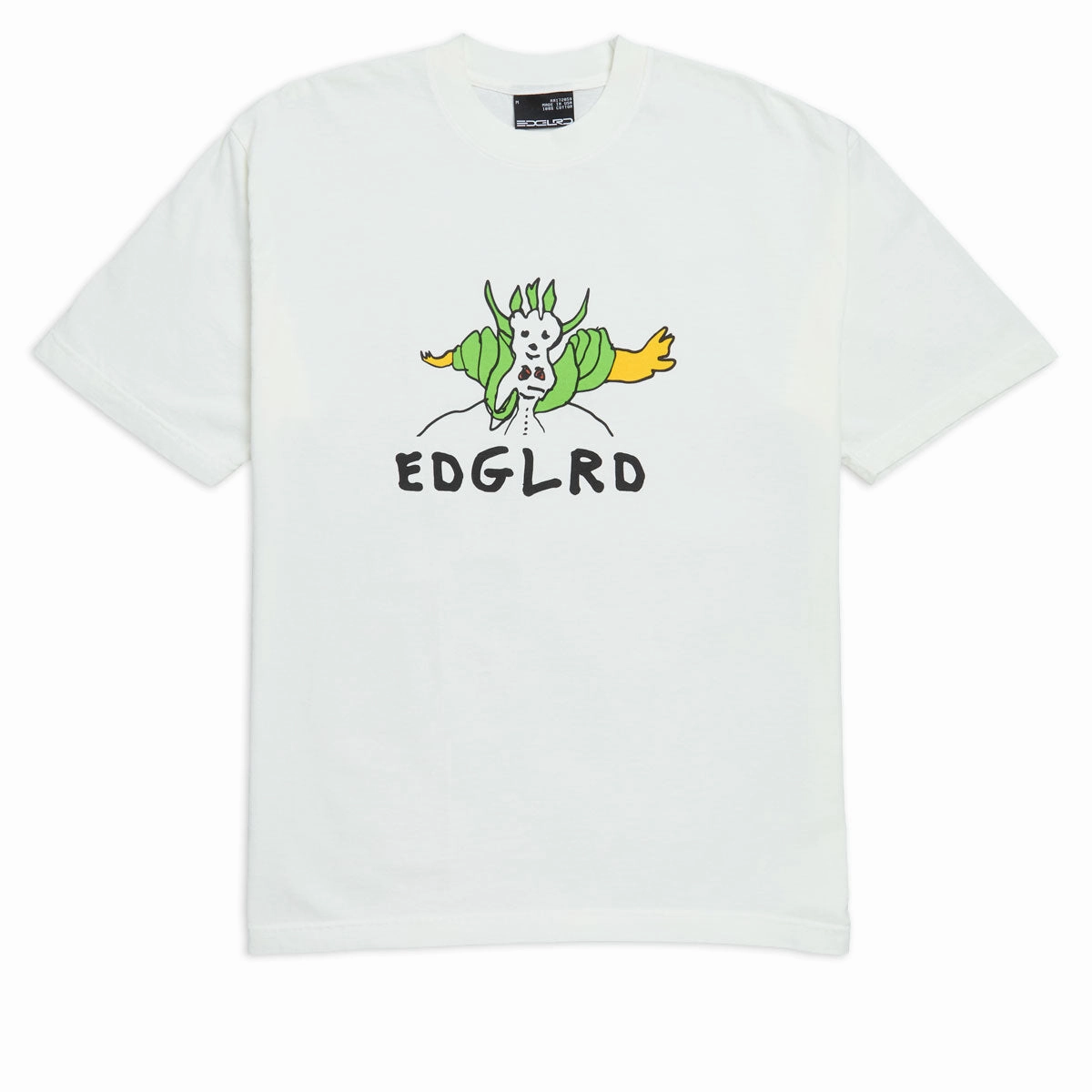 Soft and Flexible Sporty Fashion EDGLRD Sinky T-Shirt - White