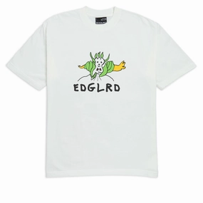 Soft and Flexible Sporty Fashion EDGLRD Sinky T-Shirt - White