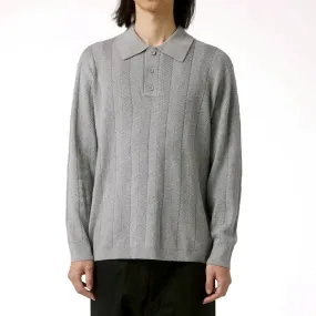 Limited Edition Former Ag Long Sleeve Polo Shirt - Grey