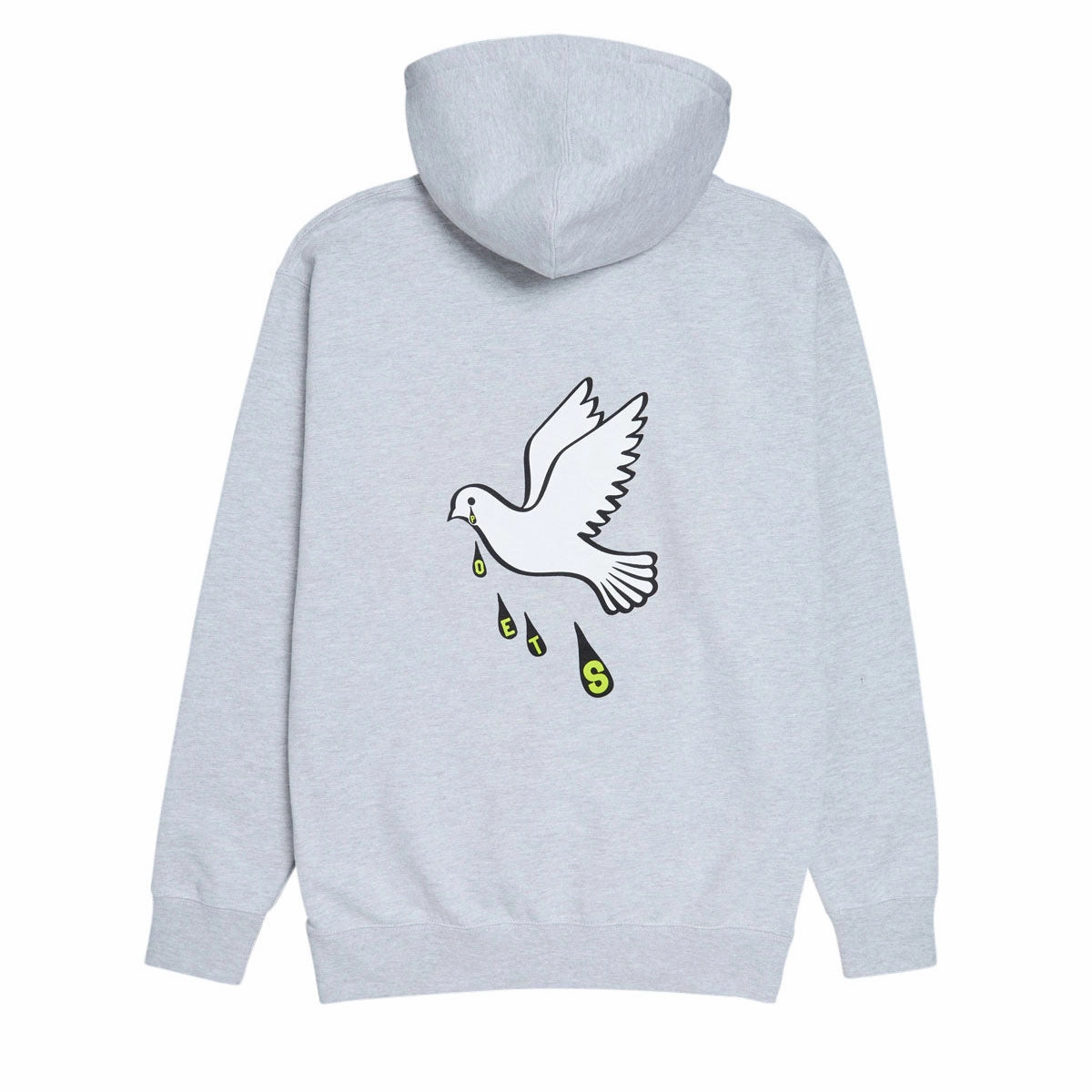 Poets Message Dove Hoodie - Heather Grey Autumn Staple Fashion Street
