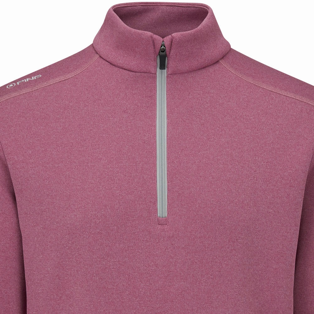 Cozy Look Ping Ramsey 1/2 Zip Pullover - Beet Red Marl