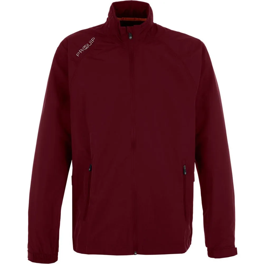 Rubberized Edging ProQuip Tempest Waterproof Jacket - Burgundy