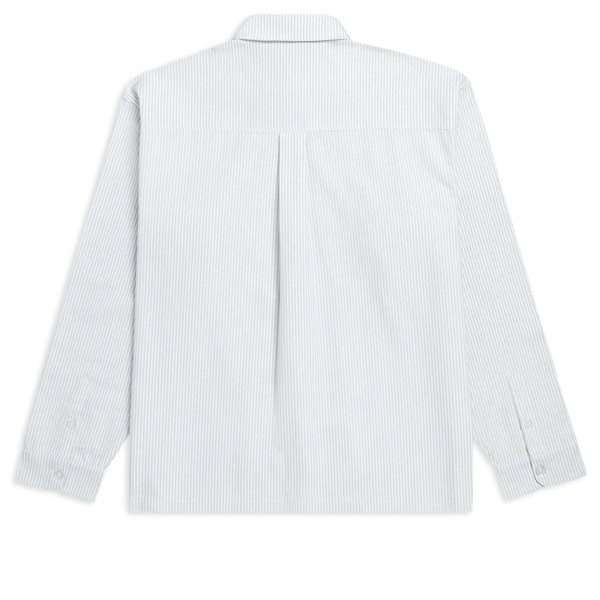 CCS Box Oxford Shirt - Grey Stripe Pocket Detailing Chambray Fabric