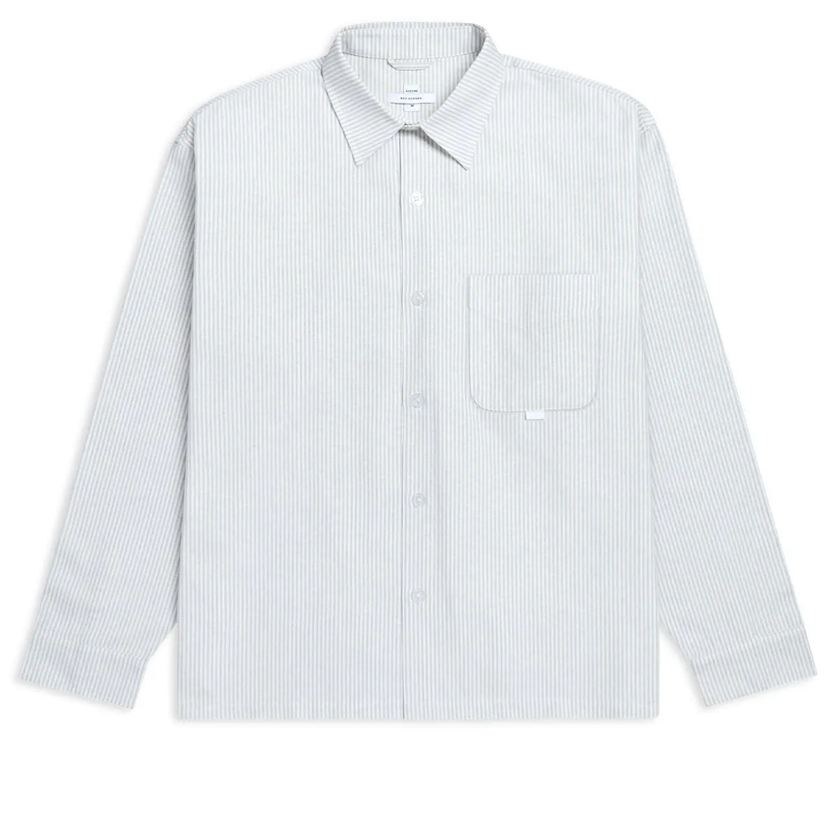 CCS Box Oxford Shirt - Grey Stripe Anti Pilling Surface Country Escape