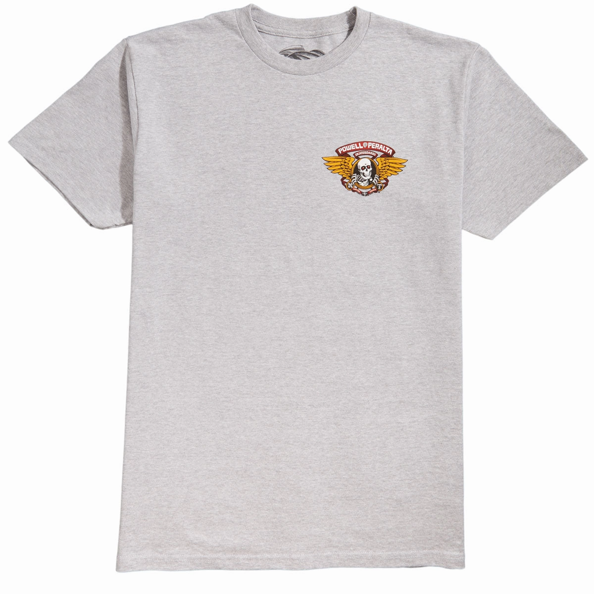 Comfortable Fit Wear Street Comfort Style Powell-Peralta Winged Ripper T-Shirt - Athletic Heather