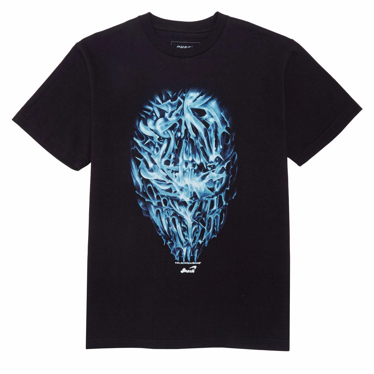 Snack Chrome Face T-Shirt - Black Non Toxic Materials