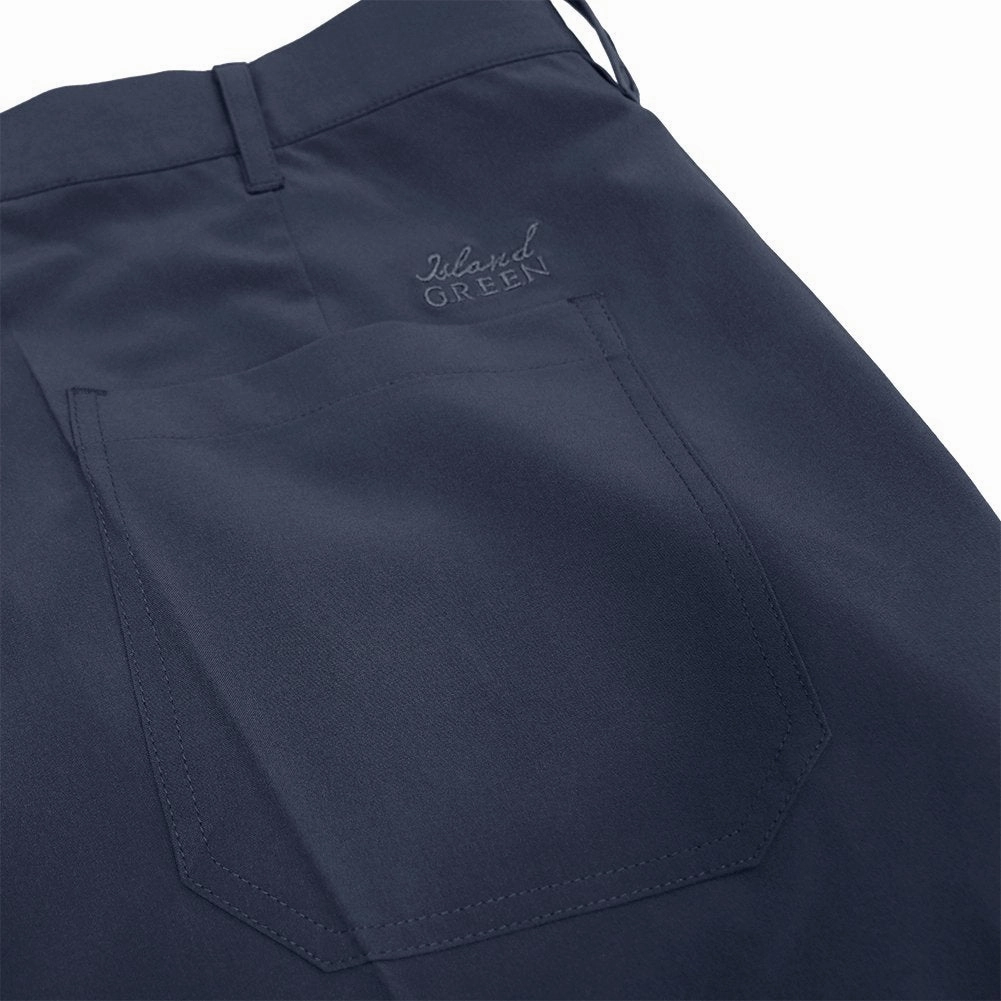 Island Green Tour Tapered Stretch Trousers - Dark Navy Flexible Look