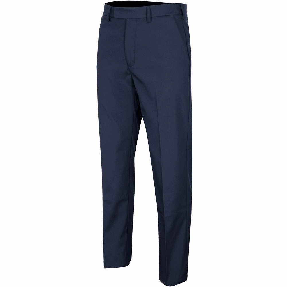 Non Bulk Island Green Tour Tapered Stretch Trousers - Dark Navy
