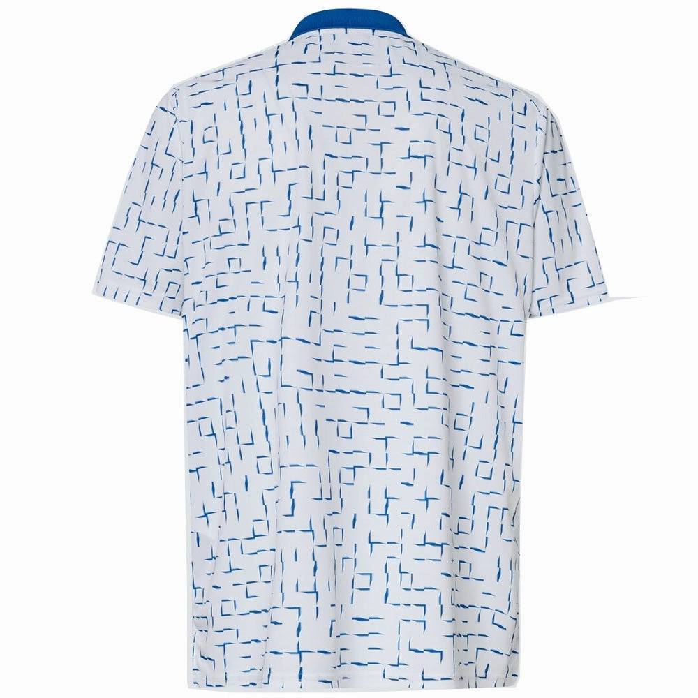 Oakley Divisional Geometric Print Polo Shirt - Gradient Ozone Soft Wear Floral freshness