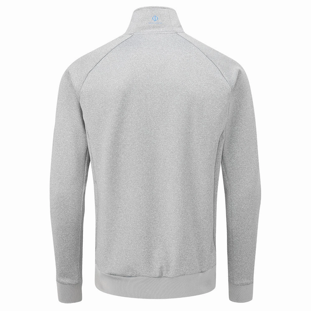 Casual Wear product fringe edginess Oscar Jacobson Trent Tour 1/2 Zip Golf Sweater - Light Grey
