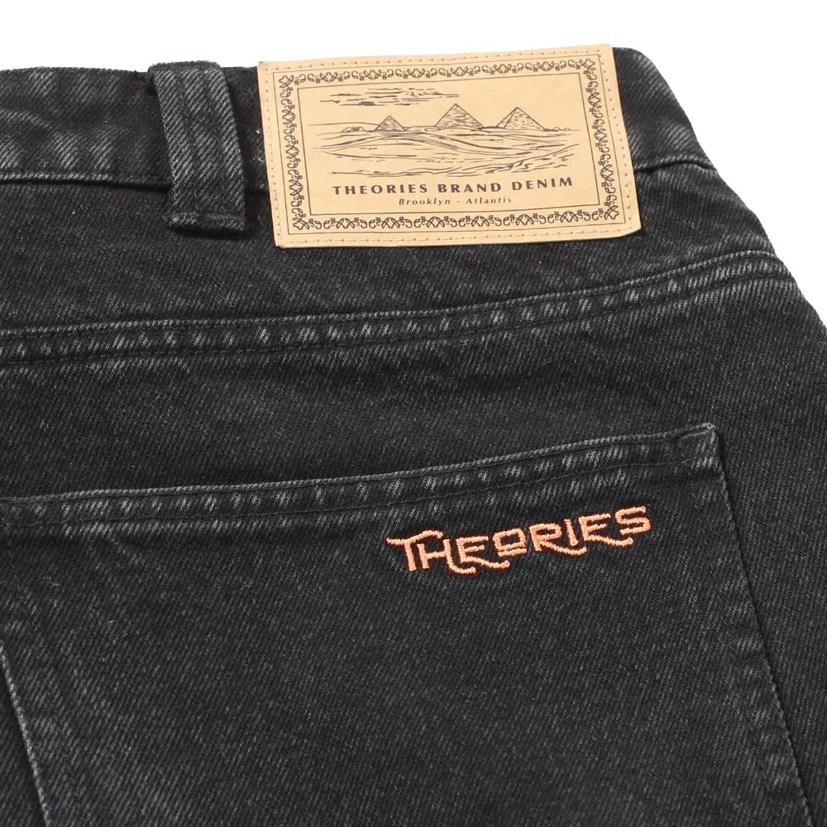 Layer-Friendly Fitted Design Theories Pavillion Jeans - Washed Black