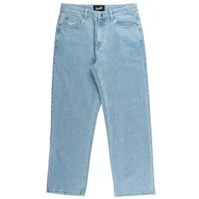 Welcome Immortal Loose Straight Denim Jeans - Washed Blue Performance Design Fit Everyday Comfort