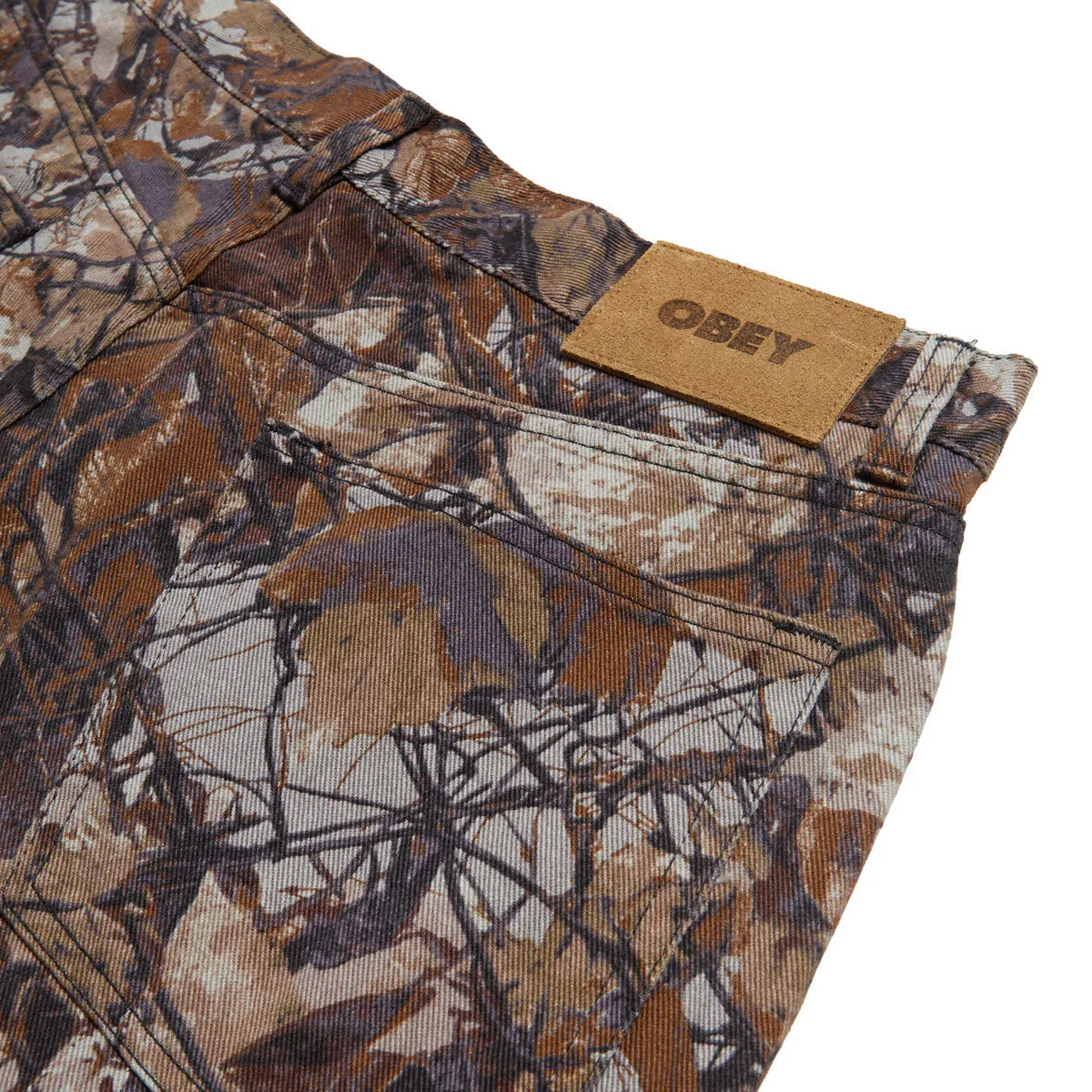 Obey Classic Baggy Denim Jeans - Fence Camo Multi Simple Comfort