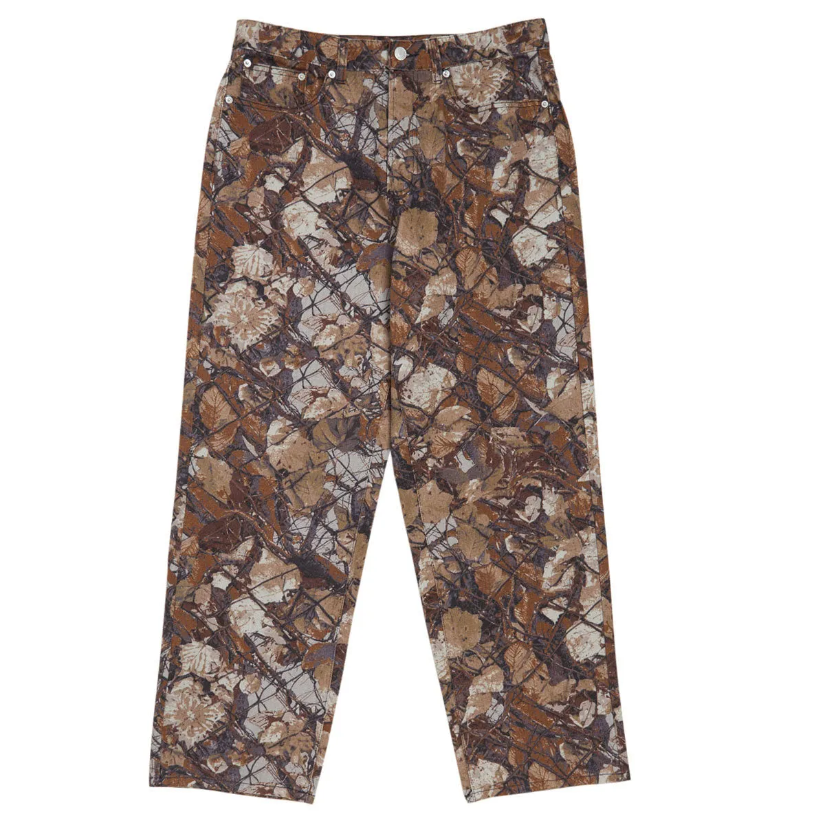 Move Friendly Obey Classic Baggy Denim Jeans - Fence Camo Multi