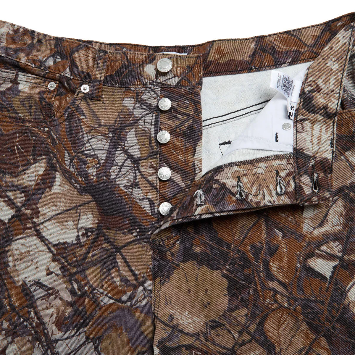 Obey Classic Baggy Denim Jeans - Fence Camo Multi Flattering Comfort