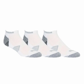 Puma Essential Low Cut Socks (3 Pack) - Bright White Appliques Patch