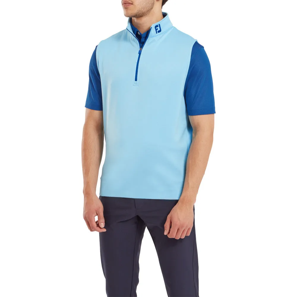 FootJoy Half-Zip Vest - Blue Sky Durable Zipper Closures Division