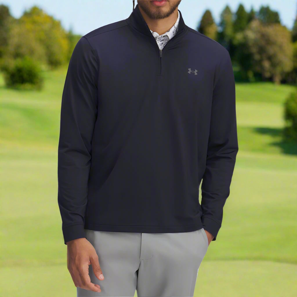 Under Armour Drive 1/4 Zip Pullover - Midnight Navy/Castlerock Smart Design Timeless Wear