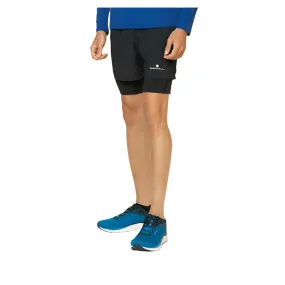 Semi Formal Ronhill Men's Core Twin Short in All Black SS25