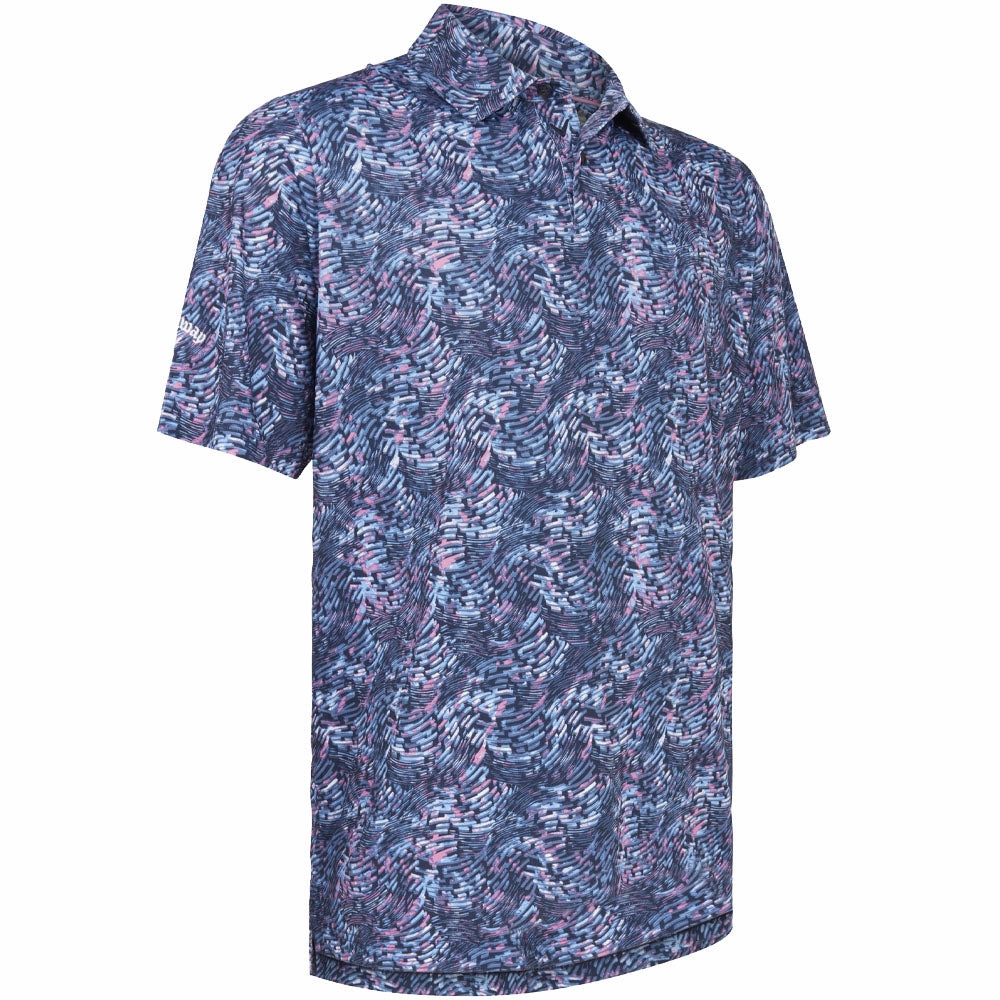 Callaway Geo Print Polo Shirt - Peacoat Comfy Look Wear City Outfit