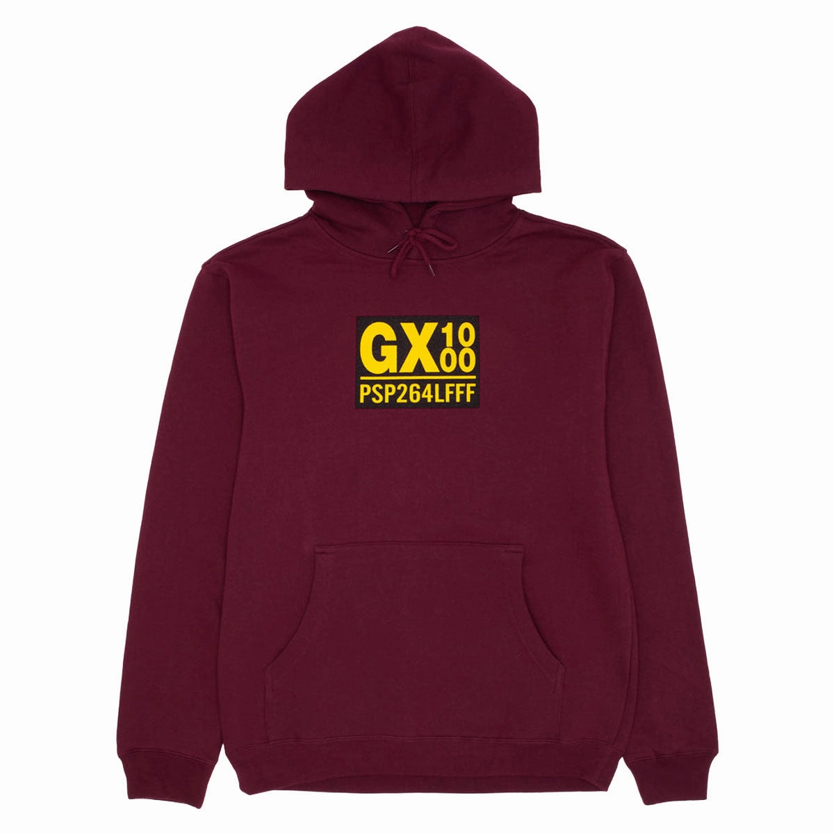 Unisex Appeal GX1000 PSP Hoodie - Burgundy/Yellow Font