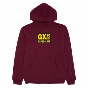 Unisex Appeal GX1000 PSP Hoodie - Burgundy/Yellow Font