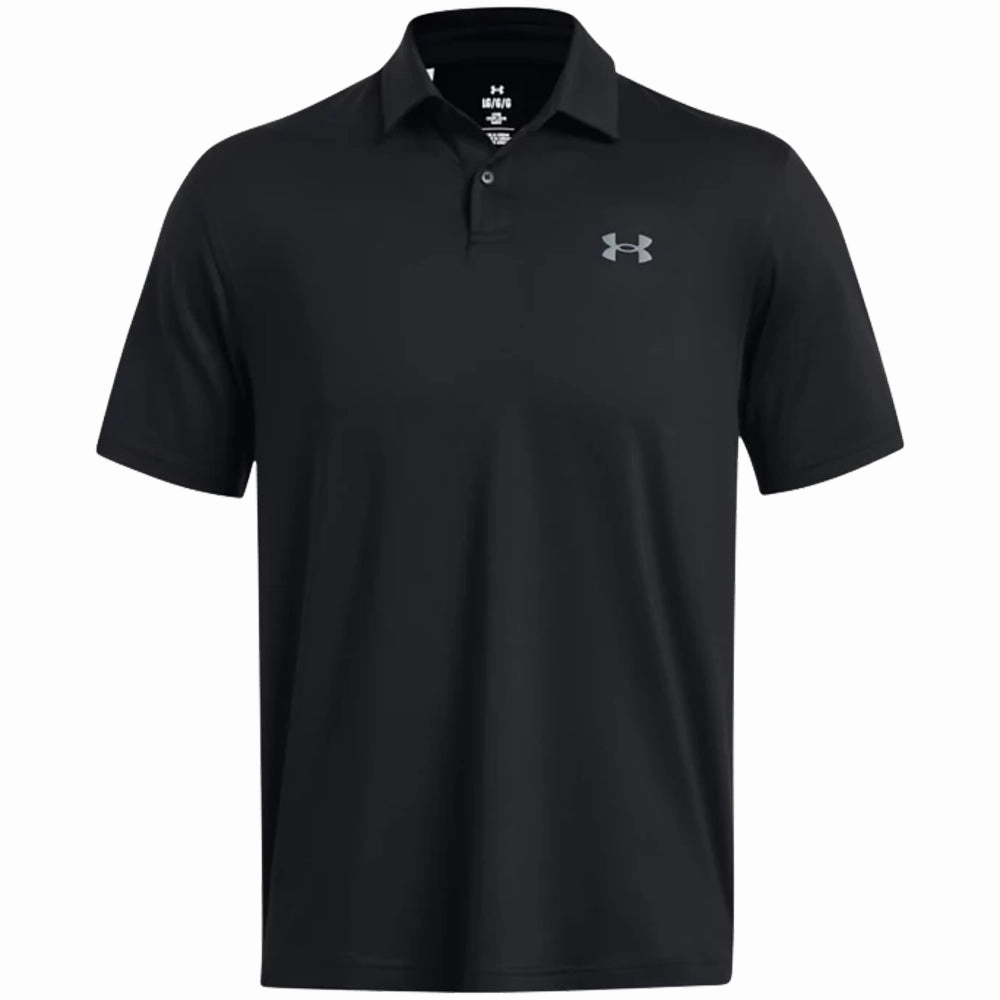 ZeroWaste Production AllSeasonWear Under Armour T2G Polo Shirt - Black/Pitch Grey