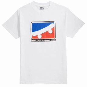 Shorty's Skate Icon T-Shirt - White Comfortable Look Breezy Comfort