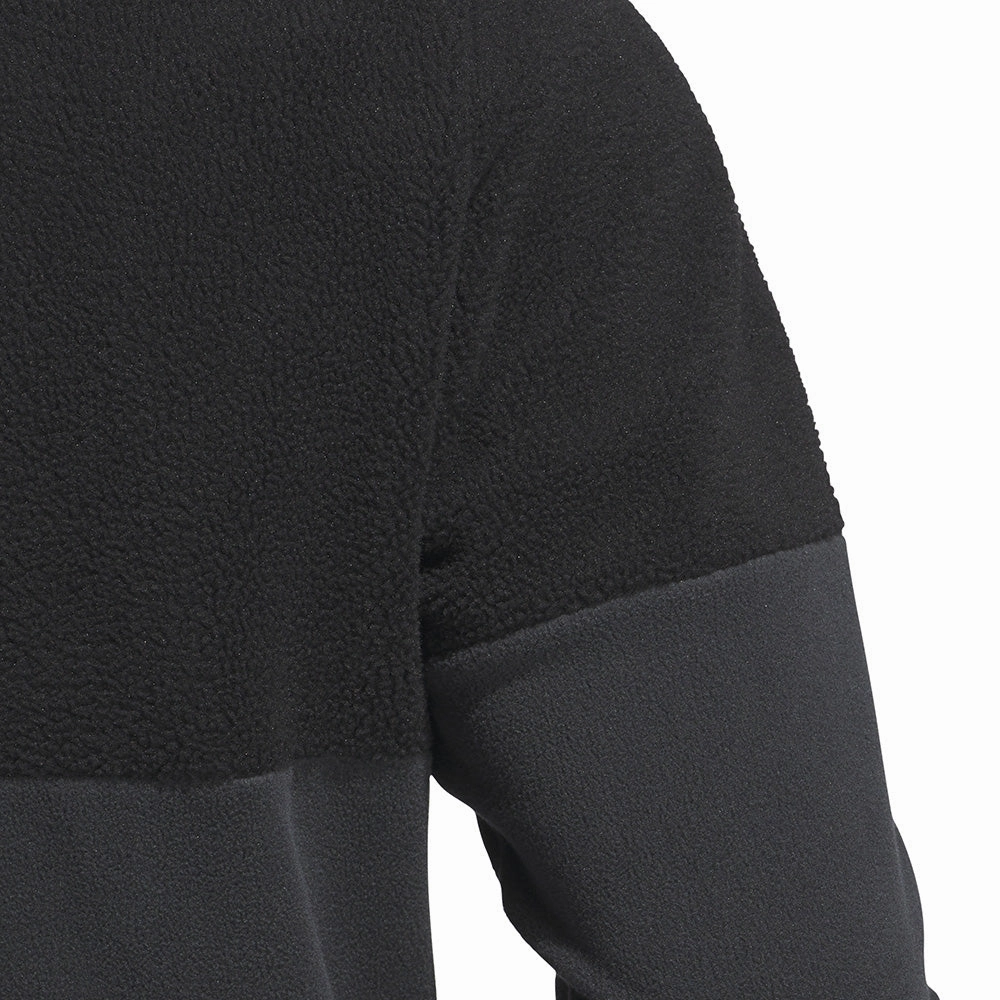 product party ready excitement adidas Ultimate365 Fleece 1/4 Zip Pullover - Black/Carbon