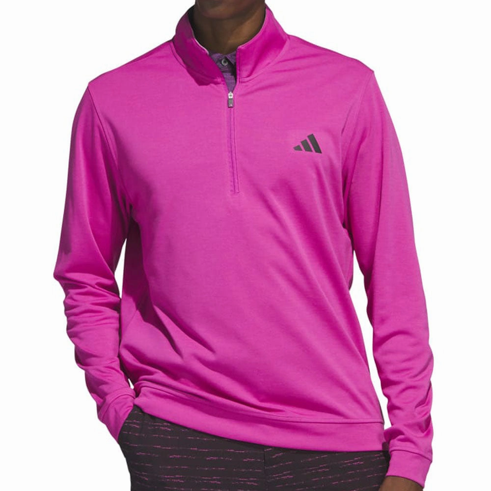 adidas Elevated 1/4 Zip Pullover - Lucid Fuchsia Cold-Weather Wear Spring Wear