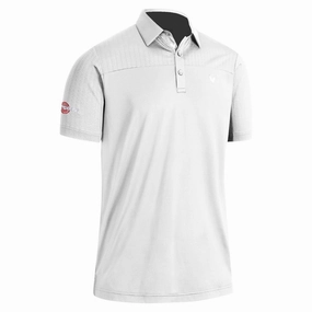 Callaway Odyssey Ventilated Blocked Polo Shirt - Bright White Easy-to-Style Top Sporty Design