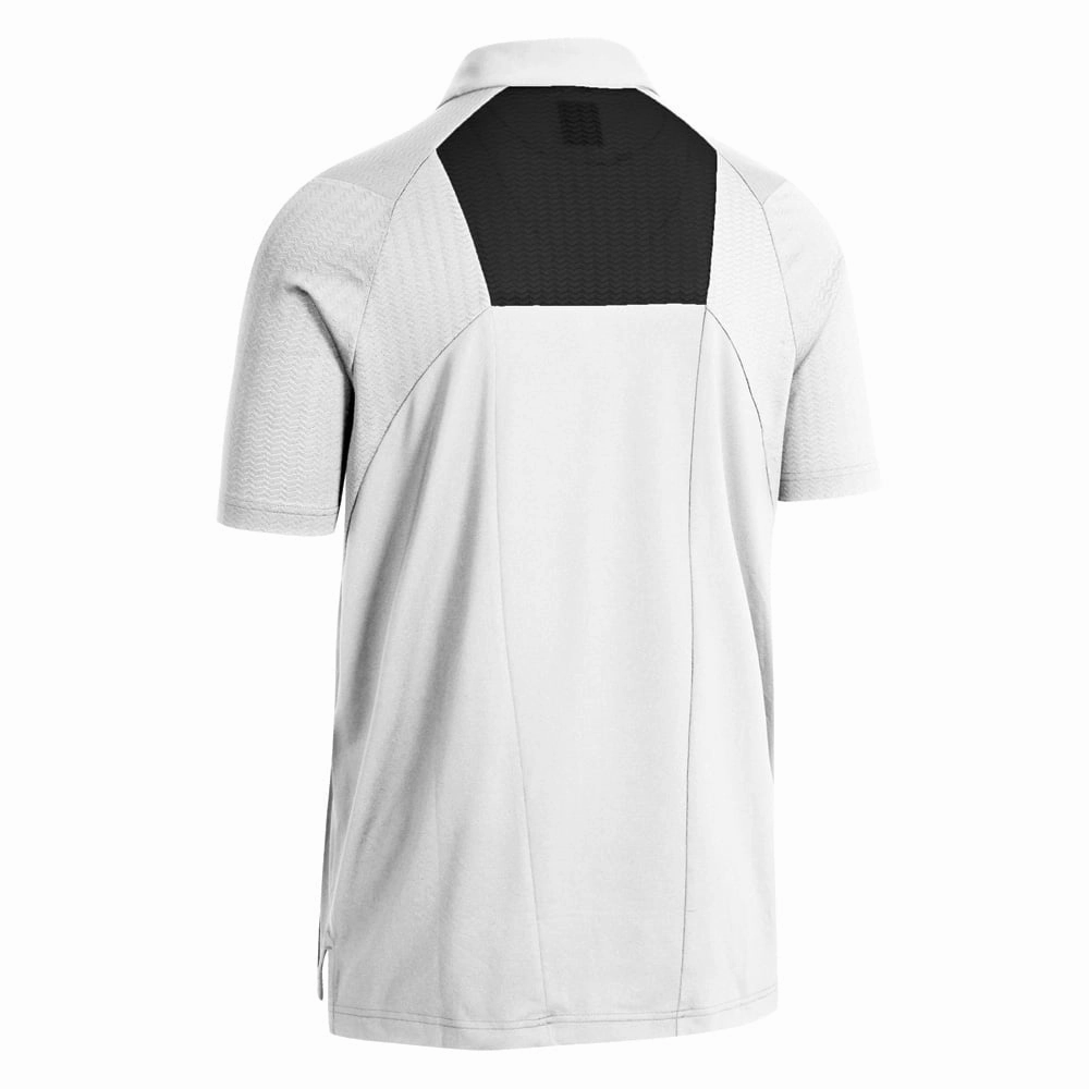 Callaway Odyssey Ventilated Blocked Polo Shirt - Bright White Plus size confidence Chilly Comfort