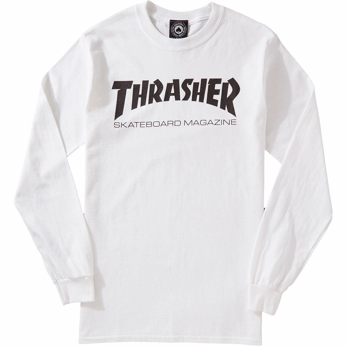 Versatile Look Thrasher Skate Mag Long Sleeve T-Shirt - White