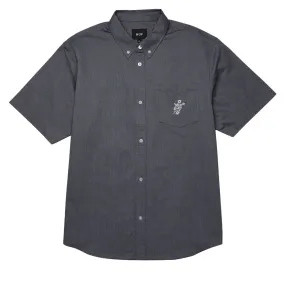 Trendy Outfit HUF Icarus Oxford Shirt - Washed Black